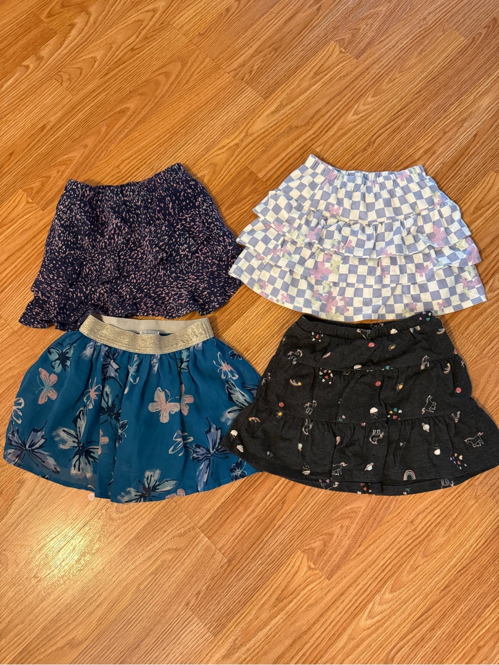 Girls Floral and Patterned Skirt Set (three size 5, one size 6)